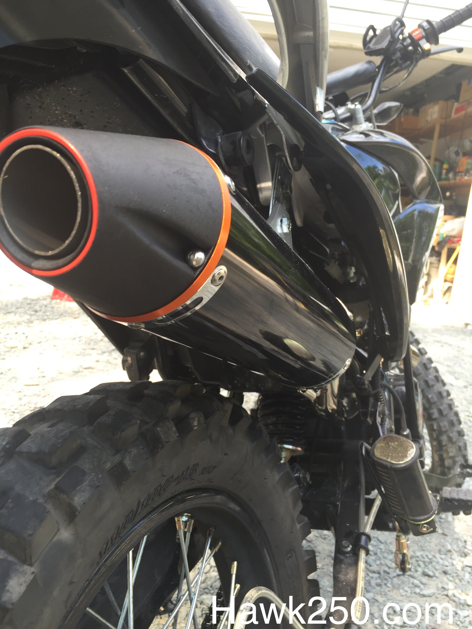 New Exhaust for Hawk 250