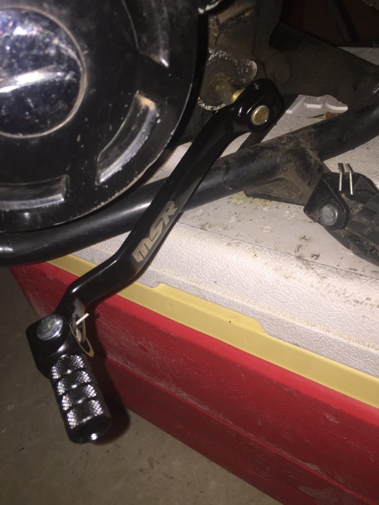 MSR Black Steel Shift Lever Hawk 250 Hawk 250 Guides & Parts