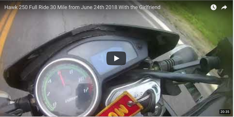 June 24th 30 Mile Ride with Dual Sport and Girlfriend Video